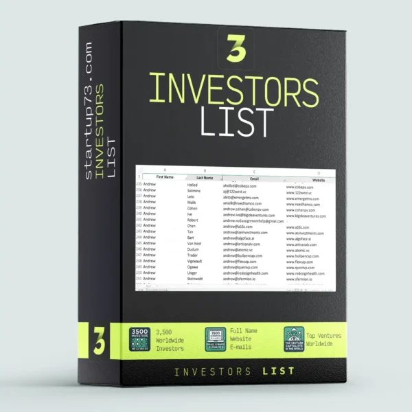 investors list new startup73